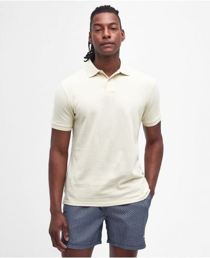 Washed-Out Sports Polo Shirt