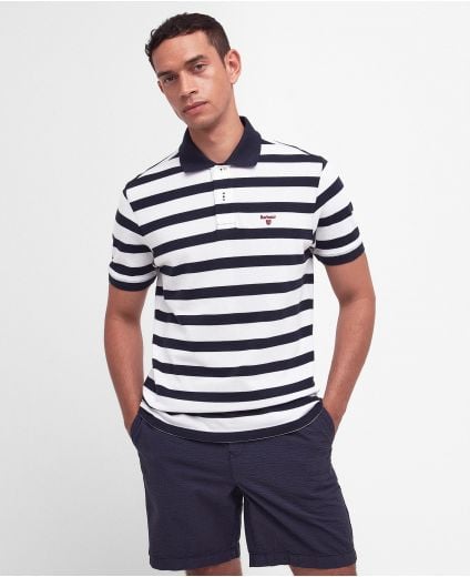 Striped Sports Polo Shirt