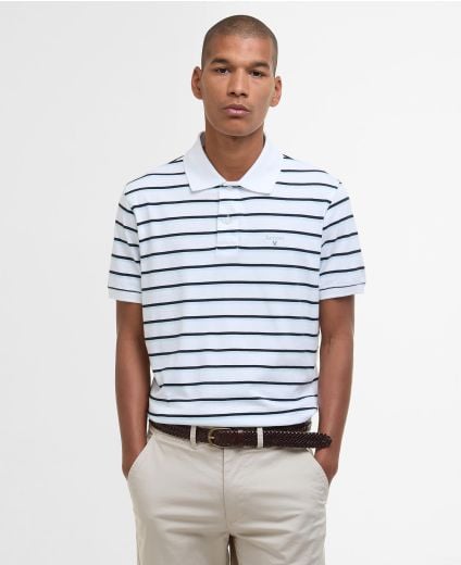 Ashill Striped Short-Sleeved Polo Shirt