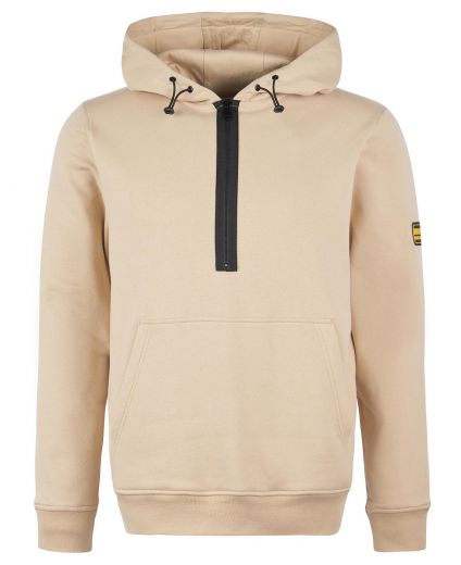 Felpa con cappuccio a mezza zip B.Intl Badge