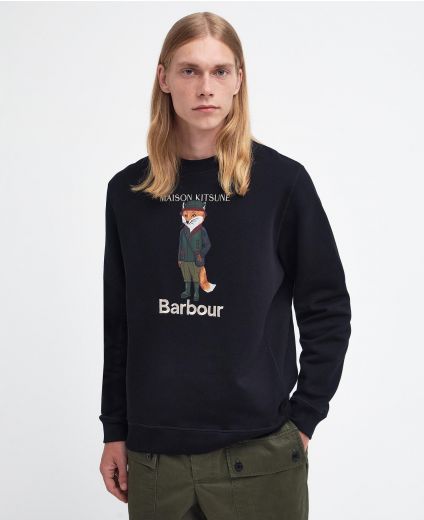 Barbour x Maison Kitsuné Sweatshirt Beaufort Fox