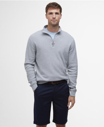 Sweatshirt Pique Interlock Half-Zip