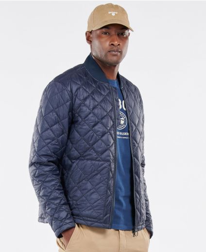 barbour international gear quilted jacket