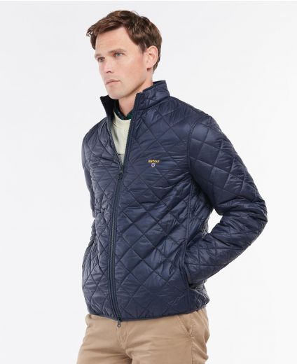 Men's barbour international gear quilted jacket sales