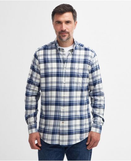 Falstone Tailored Long-Sleeved Checked Shirt