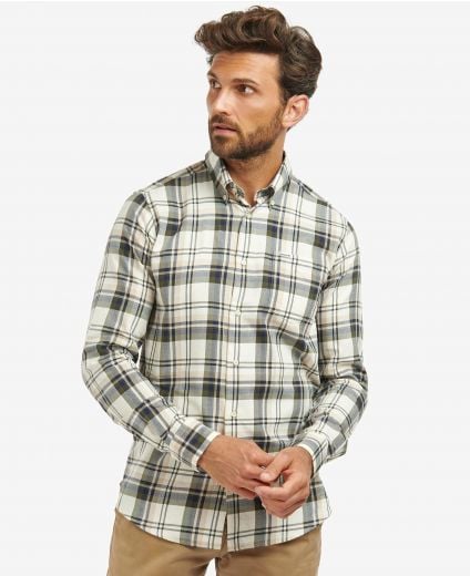 Falstone Tailored Long-Sleeved Checked Shirt