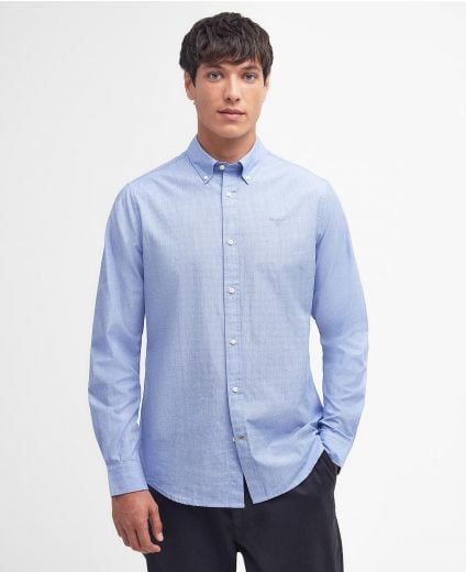 Crest Poplin Tailored Long-Sleeved Shirt