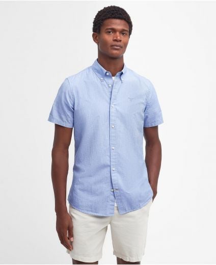 Crest Poplin Tailored Short-Sleeved Shirt