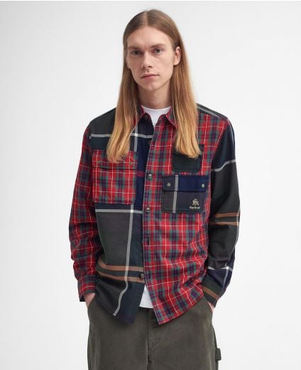 Barbour x Baracuta Langarmshirt Relaxed Patchwork