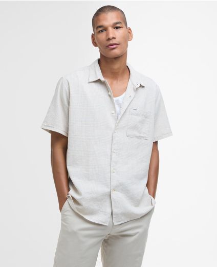 Hemd Hartland Linen-Blend Short-Sleeved