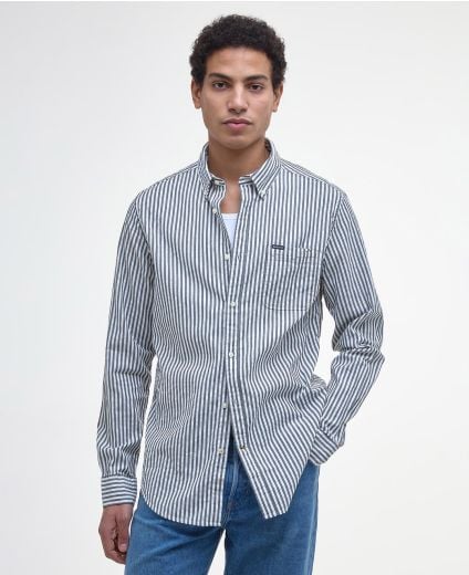 Hemd Cresswell Seersucker Long-Sleeved Tailored