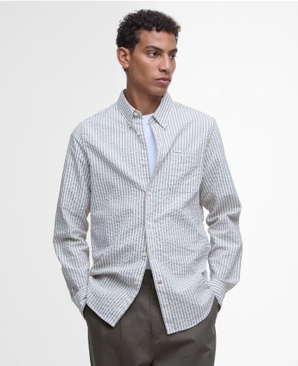 Hemd Cresswell Seersucker Long-Sleeved Tailored