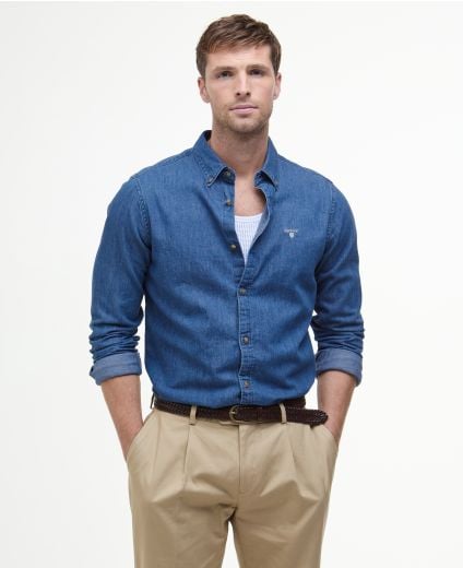 Hemd Denim Crest Long-Sleeved Tailored