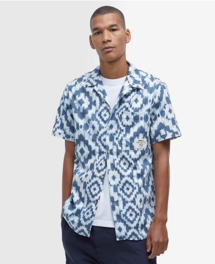 Hemd Homelane Printed Short-Sleeved