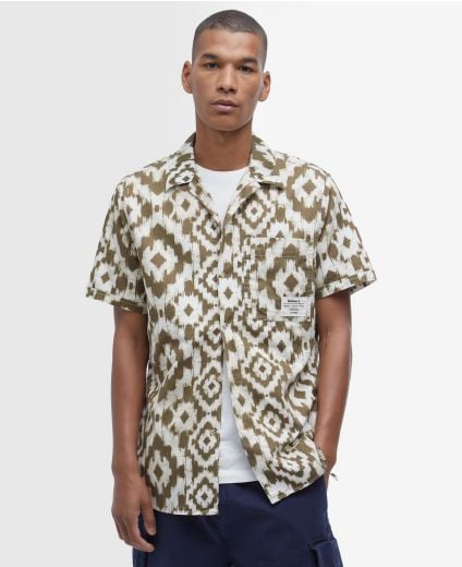Hemd Homelane Printed Short-Sleeved