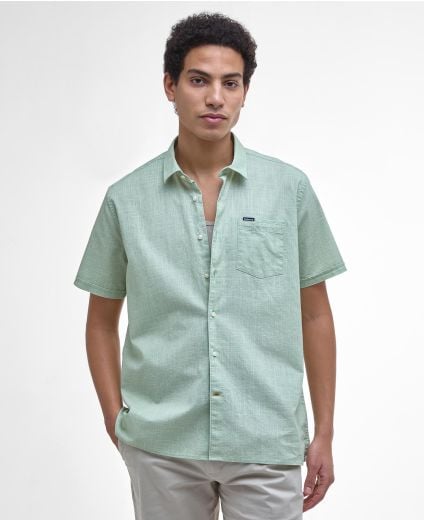 Pigment Dye Slub Short-Sleeved Shirt