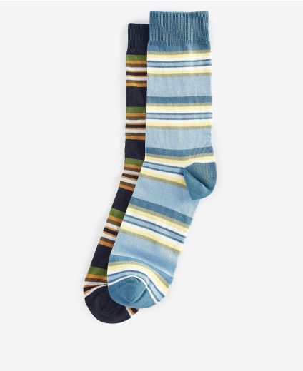 Summer Stripe 2 Pack Socks
