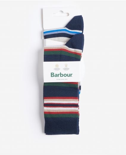 Summer Stripe 2 Pack Socks