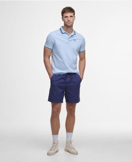 Washed Oxford Relaxed Shorts