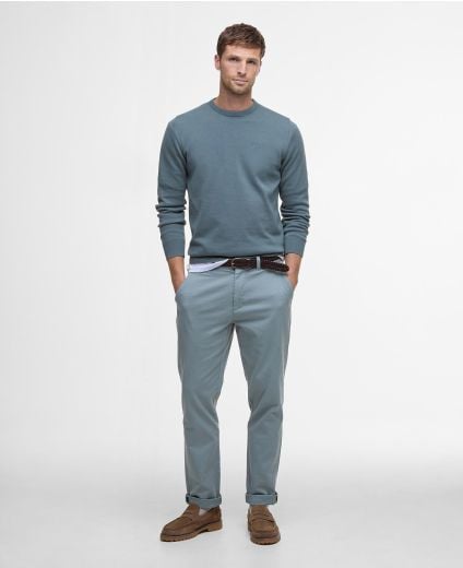 Washed Stretch Tailored Trousers