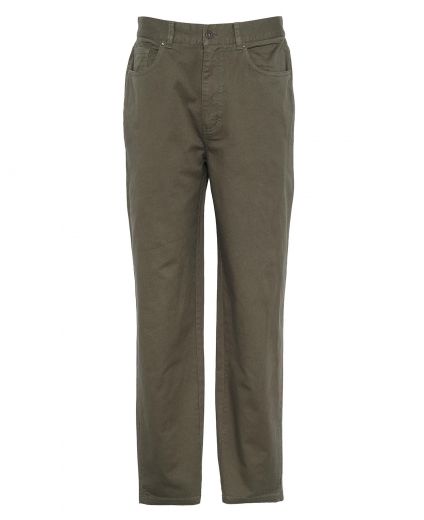 Washed Stretch Regular Trousers