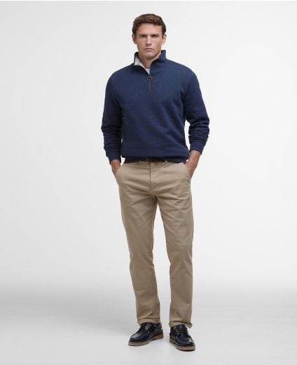 Washed Stretch Regular Trousers