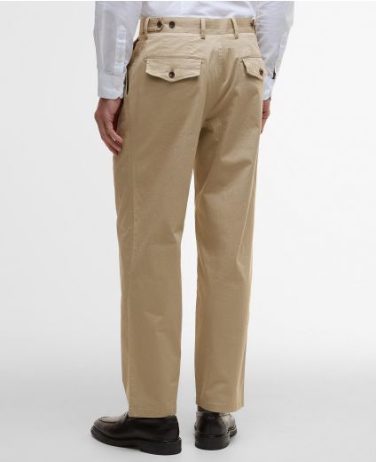 Herringbone Cotton Trousers