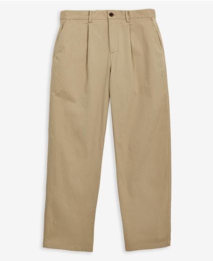 Herringbone Cotton Trousers