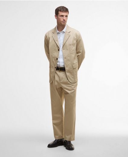 Herringbone Cotton Trousers