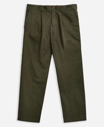 Herringbone Cotton Trousers
