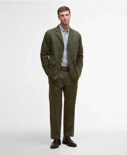 Herringbone Cotton Trousers