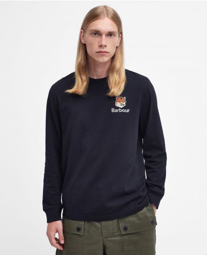 Barbour x Maison Kitsuné Fox Head T-Shirt