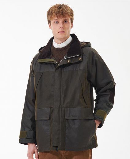 Barbour Short Field Wax Parka Jacket