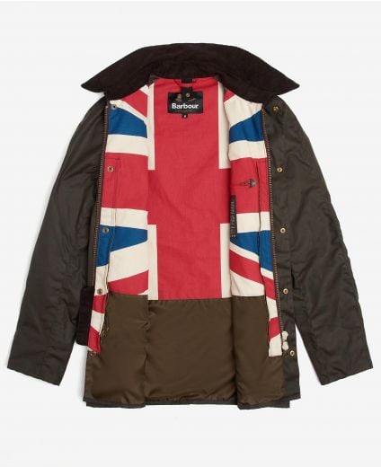 Barbour Limited Edition Union Jack Ashby Wax Jacket