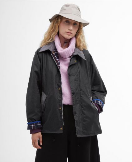 Barbour x Flower Mountain Oversized Transport Waxed Jacket