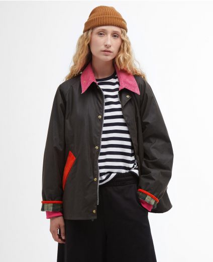 Barbour x Flower Mountain Oversized Transport Waxed Jacket