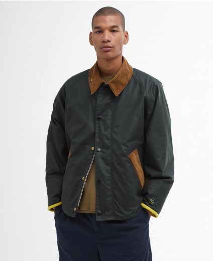 Barbour x Flower Mountain Wachsjacke Oversized Transport