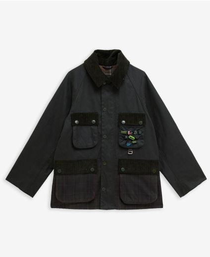 Barbour x Crocs Oversized Bedale Waxed Jacket