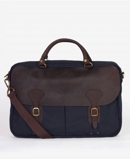 Barbour Wax Leather Briefcase