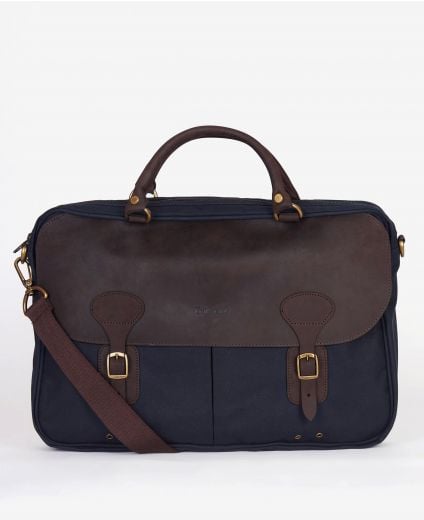 Briefcase in pelle cerata