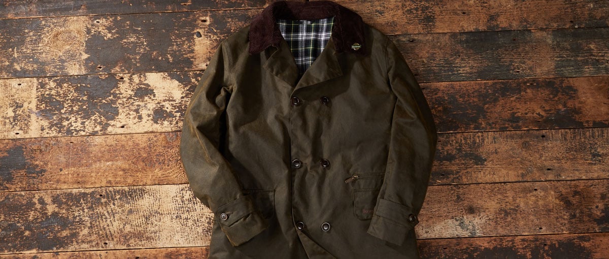 barbour galloway waxed cotton parka jacket