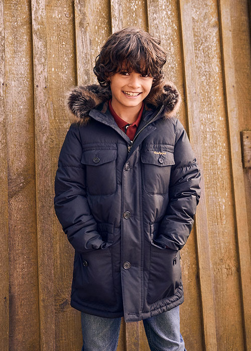 barbour childrens quilted jacket