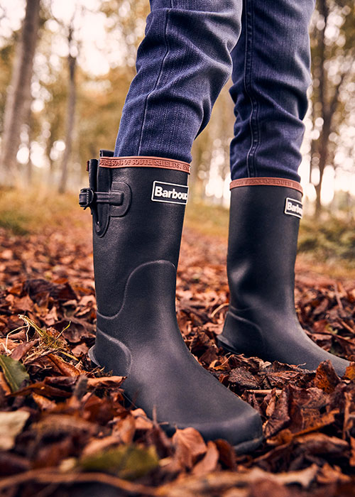 girls barbour wellies