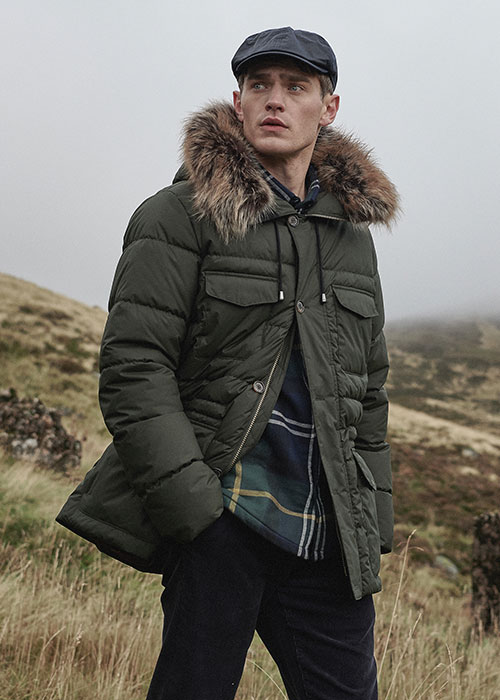 Sam Claflin styles Barbour Gold Standard AW20 at Glencoe Scotland Barbour Women's Bede Wellington Boots