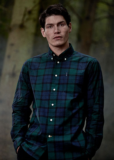 mens barbour check shirt