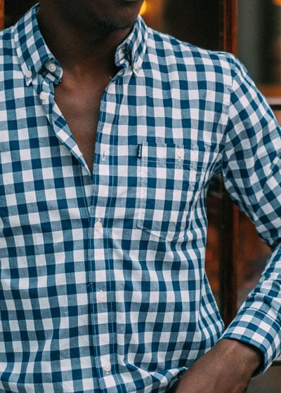 check shirt detail