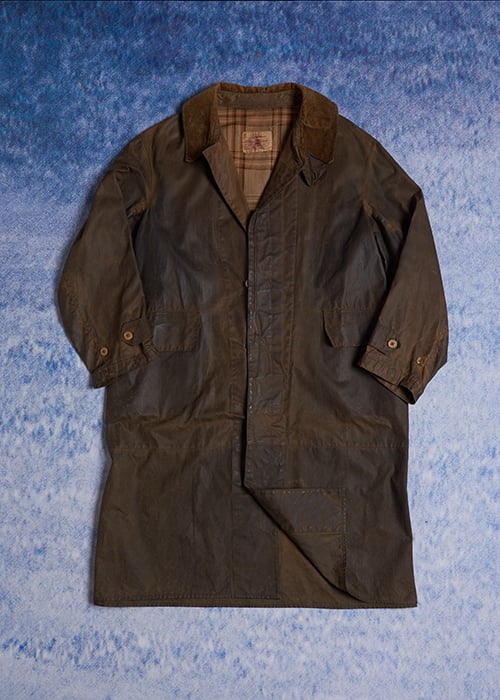 barbour single breasted coat