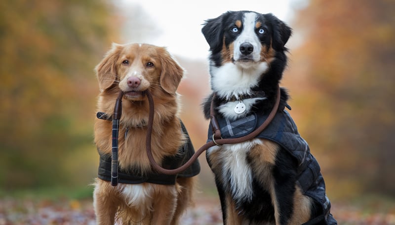 Meet Our Christmas Barbour Dogs 