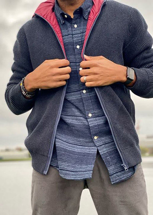 Marcus Brown wears the Barbour AW20 Stormforce collection Marcus Brown wears the Barbour AW20 Stormforce collection