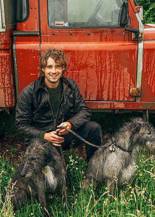 Julius Roberts wears the Barbour AW21 Menswear Collection Julius Roberts wears the Barbour AW21 Menswear Collection